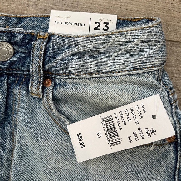 PacSun Eco Light Blue Distressed '90s Boyfriend Jeans NWT - Picture 5 of 8